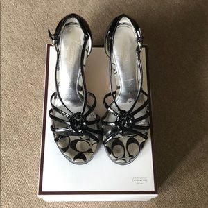 Coach Joslin Black Wedge